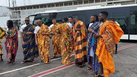 Ghana team dresses for AFCON || X