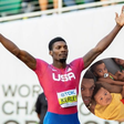 'My seeds' - Olympic medallist Fred Kerley enjoys daddy time with his three beautiful children