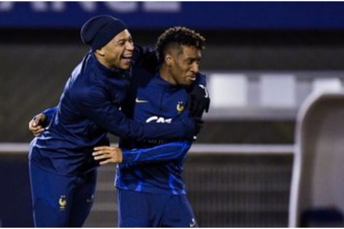 Kylian Mbappe and Kingsley Coman.