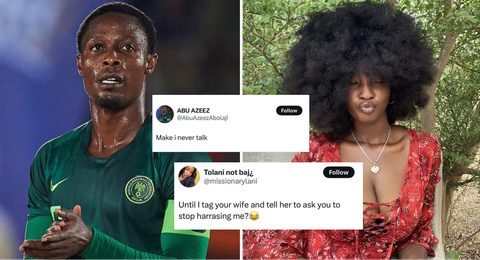 Abu Azeez: Drama as social media Slay queen accuses Nigerian football star of 'paying for s*x' and 'cheating' on wife