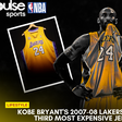 Kobe Bryant's Lakers 2007/08 jersey officially auctioned for a whopping $5.7 million