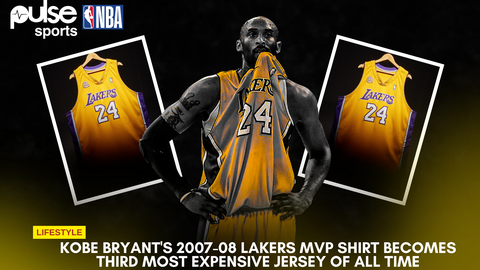 Kobe Bryant's Lakers 2007/08 jersey officially auctioned for a whopping $5.7 million