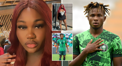 ‘Ogun k**l your papa’ - Samuel Chukwueze’s pretty sister LAMBASTS troll who questioned his performances at AFCON 2023