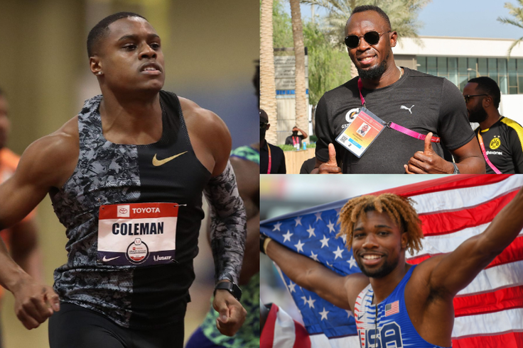Usain Bolt and Noah Lyles make Christian Coleman's all-time 4x100m squad list