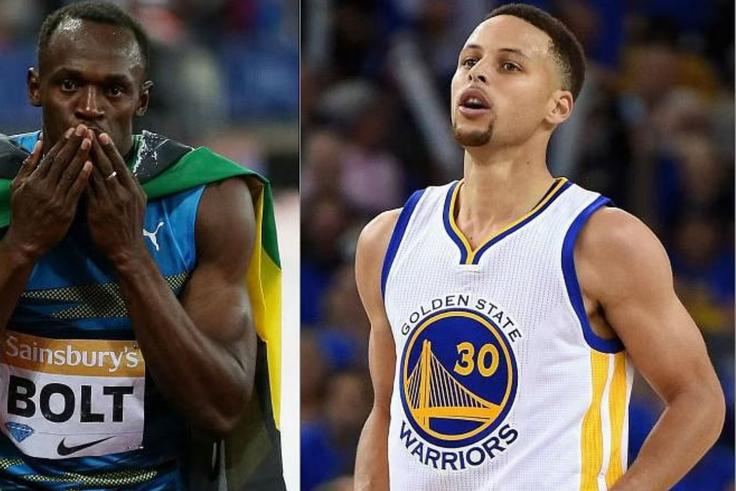 Usain Bolt in awe of Stephen Curry's determination as Golden State Warriors upset opponents