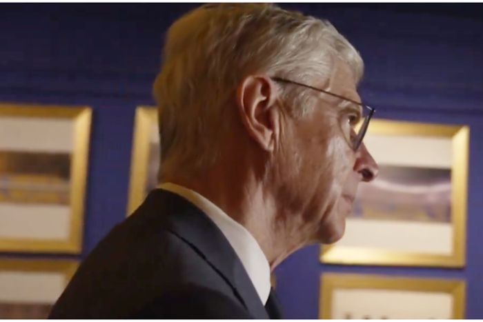 Former Arsenal boss Arsene Wenger during his visit to Al Nassr.