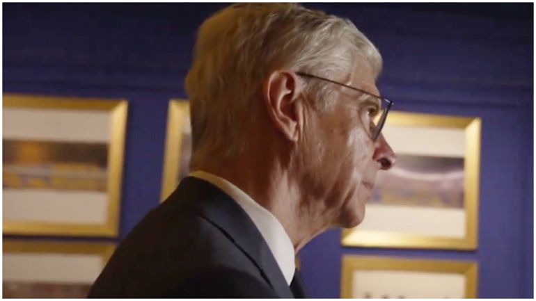 Former Arsenal boss Arsene Wenger during his visit to Al Nassr.