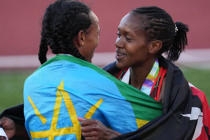 Faith Kipyegon and Gudaf Tsegay