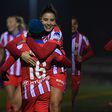 Super Falcons of Nigeria star Rasheedat Ajibade is on target as Atletico Madrid against Cacereño in the Copa Del Reina.