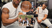 Anthony Joshua inks heartfelt tattoo tribute to two friends killed in Ogun State car crash