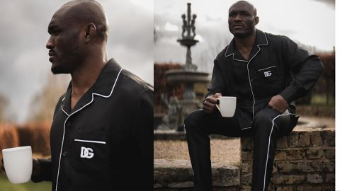 Kamaru Usman enjoys tea in London ahead of Leon Edwards trilogy fight