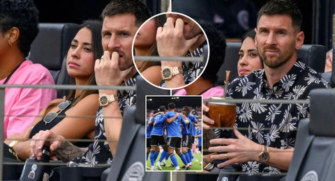 Lionel Messi forced to watch Inter Miami defeat while rocking ₦286 MILLION Patek watch
