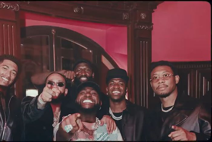 Check out all the footballers from Vinicius Jr, Depay, Camavinga, Tchouaméni, Bellingham & Alaba that appeared in Davido's video for Away.