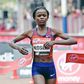 Brigid Kosgei fine tuning for London Marathon at Lisbon Half Marathon