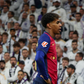 Lamine Yamal of FC Barcelona is seen in action during a league match between Real Madrid and FC Barcelona at the Santiago Bernabeu Stadium. FInal Score : Real Madrid 0 FC Barcelona 4 || Image credit: Imago