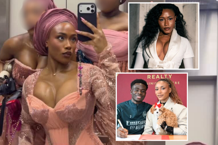 Tolami Benson: Bukayo Saka's partner stuns in Yoruba attire at Lagos wedding, fuelling speculation about her own with Arsenal star