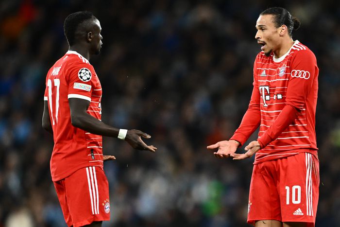 Bayern Munich stars Sadio Mane and Leroy Sane reportedly fought after losing to Manchester City