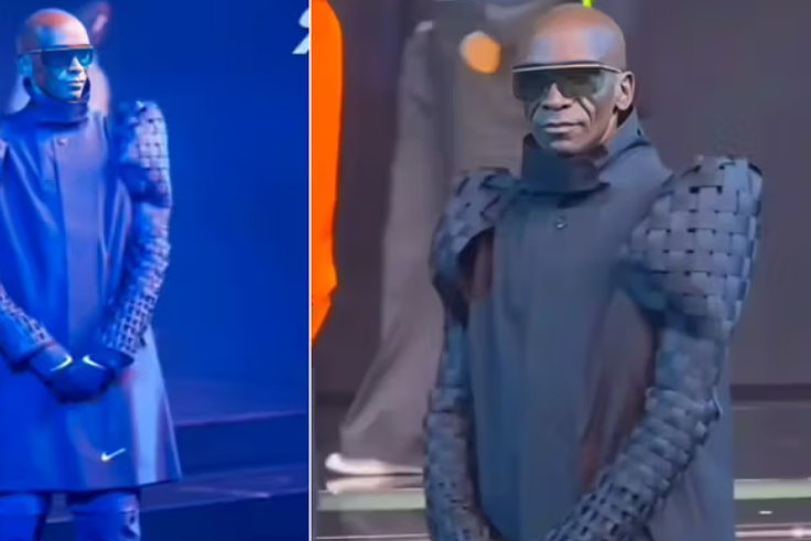 'Kanye West please come outside'- Mixed reactions to Eliud Kipchoge's outfit during Nike's Olympics kit launch
