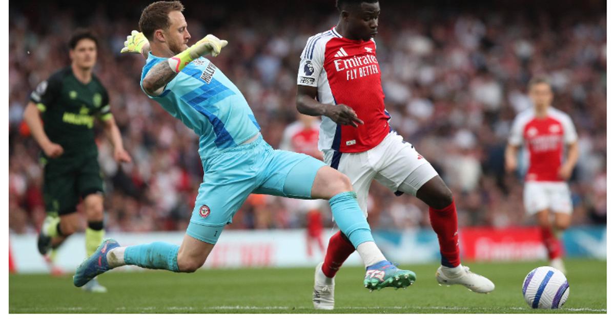 Arsenal fail to close gap in title race as Brentford hold the Gunners ...