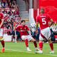 Everton midfielder Iliman Ndiaye (10) shoots at goal during the Premier League match between Nottingham Forest and Everton at the City Ground, Nottingham, England on 12 April 2025 || Image credit: Imago