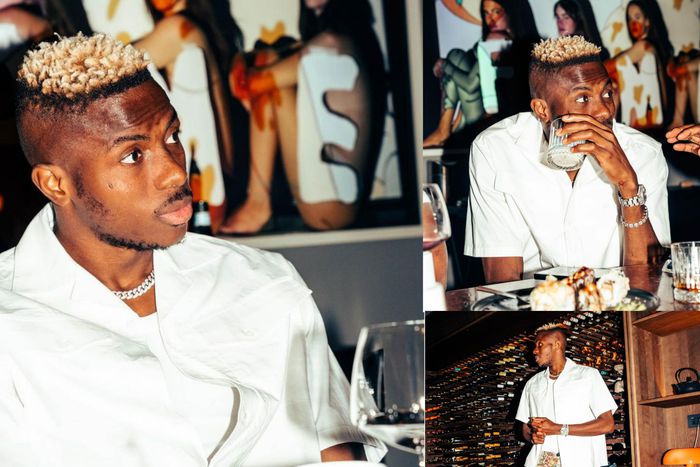 Osimhen has been in a celebratory mood since the triumph last week.