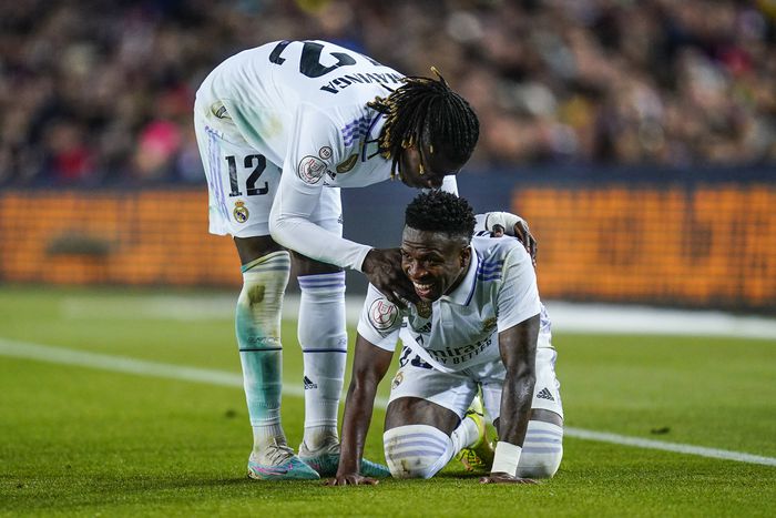 Vinicius and Camavinga in action for Real Madrid