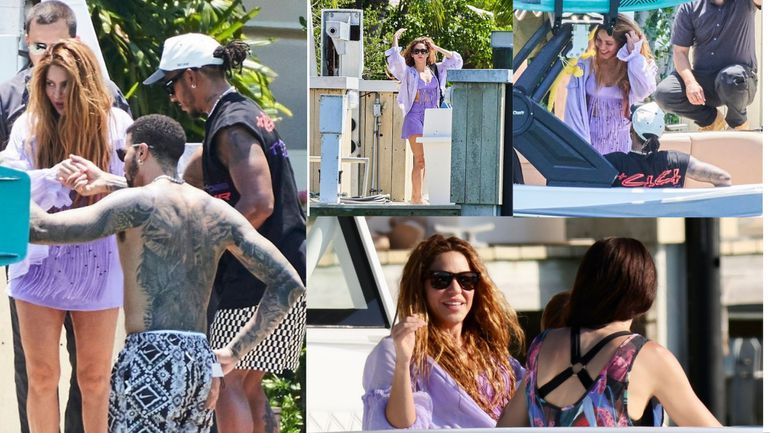 It's unclear if Shakira's happiness is related to Hamilton or the Thursday release of her new single, Acrostico.