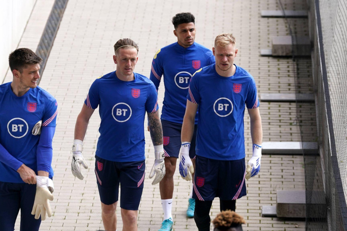 England goalkeepers, Nick Pope, Aaron Ramsdale, Jordan Pickford