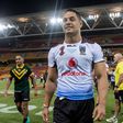 Jarryd Hayne of Fiji during the Rugby League World Cup 2017 Semi-Final match between Australia and Fiji at Suncorp Stadium, Brisbane, Australia on 24 November 2017