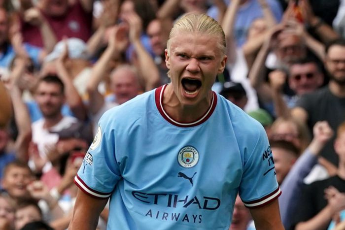 Manchester City star striker Erling Haaland