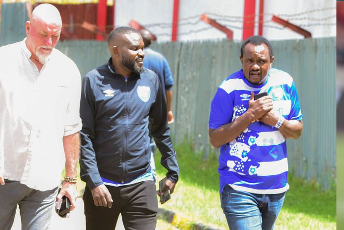 AFC Leopards at Bata offices in Limuru.