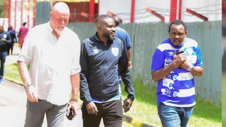 AFC Leopards at Bata offices in Limuru.