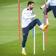 PSG forward Lionel Messi in training.