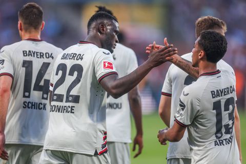 Victor Boniface and Amine Adli.