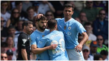 Spanish midfield maestro makes history with 72-match run as Man City go top of Premier League standings
