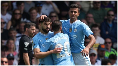 Spanish midfield maestro makes history with 72-match run as Man City go top of Premier League standings