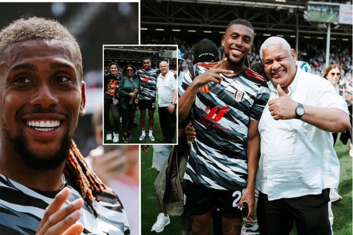 Alex Iwobi melts hearts with ‘adorable’ family photos from Fulham’s last home game of the season