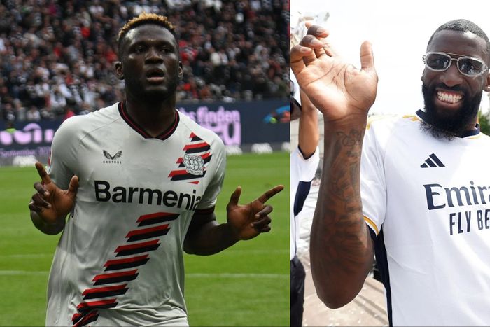 Super Eagles of Nigeria star Victor Boniface tells Real Madrid defender Antonio Rudiger to pay for using celebration at parade.