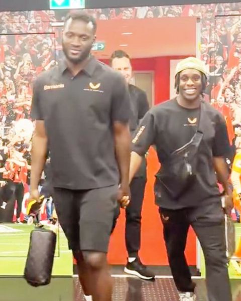 Bayer Leverkusen stars Jeremie Frimpong Brands Victor Boniface His Papa as they put their friendship on display.