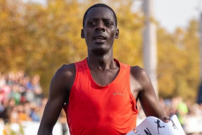 Brian Kipchumba won silver in the Geneva Marathon wearing two different shoes.