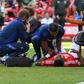Taiwo Awoniyi injured against Leicester City