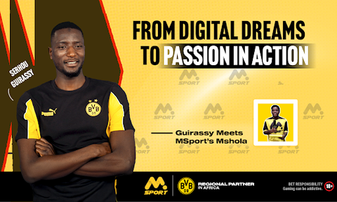 MSport's MShola Meets Serhou Guirassy: From Digital Dreams to Passion In Action