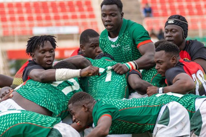 Kenya Under-20 Rugby team during the 2023 Bathers Trophy.