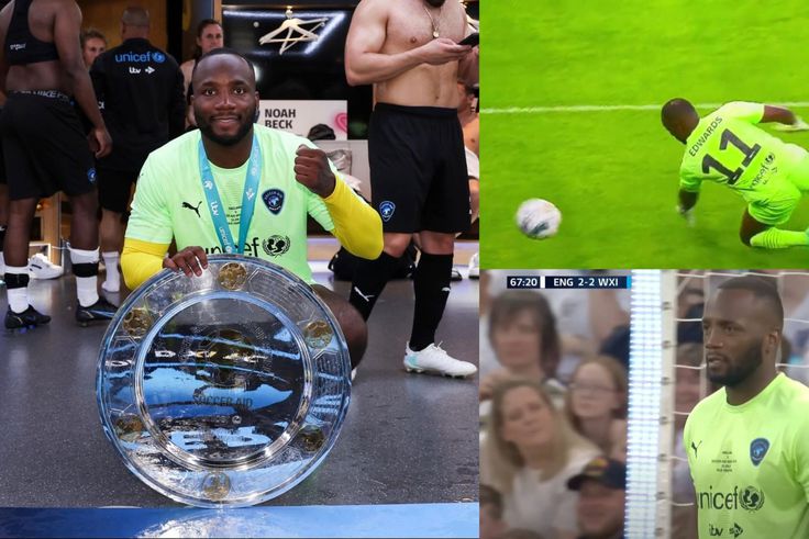 Edwards, the reigning Ultimate Fighting Championship (UFC) Welterweight division title featured for the international team as they recorded a 4-2 win against England at Soccer Aid.