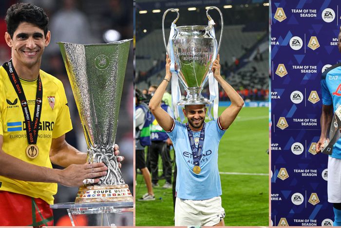 Yassine Bounou, Riyad Mahrez and Victor Osimhen.