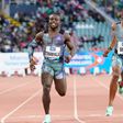 Ferdinand Omanyala at the Rabat Diamond League.