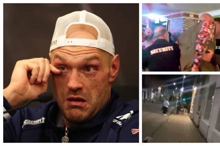 Tyson Fury collapses on the street