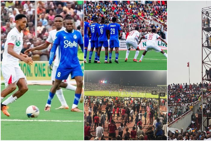 Scenes from the Rangers vs Enyimba derby in the NPFL.