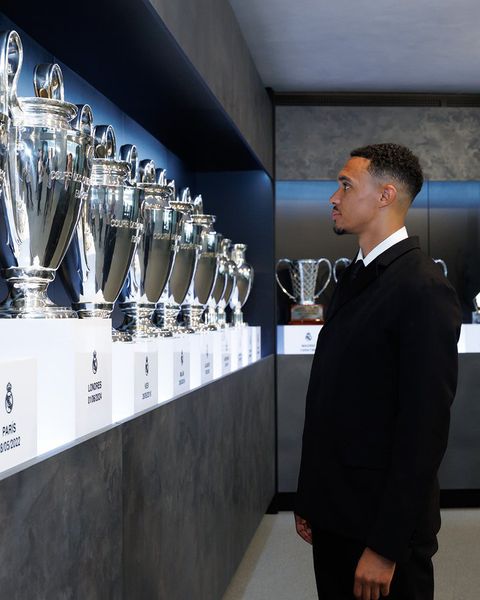 Trent Alexander-Arnold has been presented as a Real Madrid player.