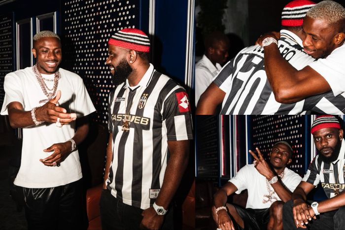 Continuing his stay in Lagos, Super Eagles star Victor Osimhen teams up with Nigerian Afrobeats Odumodublvck.